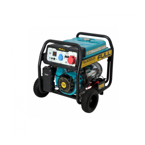 Генератор бензиновий FULL FGL8000LE3, трифазний 220V, 50Hz, 8KVA