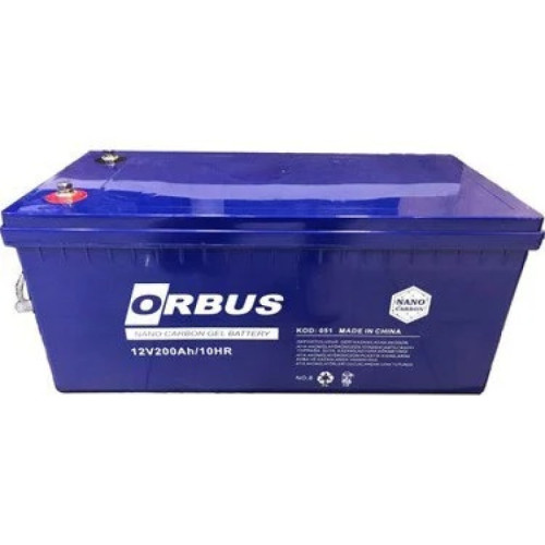 Гелевый аккумулятор ORBUS 12V 200Ah GEL для бесперебойного питания