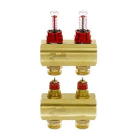 Розпод колектор Danfoss FHF 088U0522 (2+2 з ротаметрами)