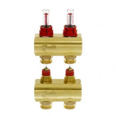 Розпод колектор Danfoss FHF 088U0522 (2+2 з ротаметрами)