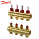 Розпод колектор Danfoss FHF 088U0524 (4+4 з ротаметрами)