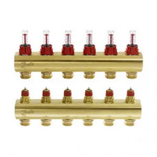 Розпод колектор Danfoss FHF 088U0526 (6+6 з ротаметрами)