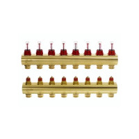 Розподільник колектор Danfoss FHF 088U0528 (8+8 з ротаметрами)