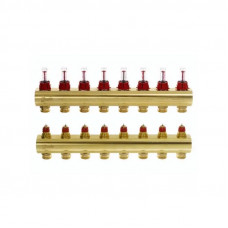 Розподільник колектор Danfoss FHF 088U0528 (8+8 з ротаметрами)