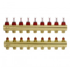 Розподільник колектор Danfoss FHF 088U0529 (9+9 з ротаметрами)