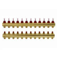 Розпод колектор Danfoss FHF 088U0532 (12+12 з ротаметрами)