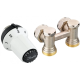 Комплект радіаторних терморегуляторів Danfoss RAS-CK+RLV-KS 1/2",кутовий