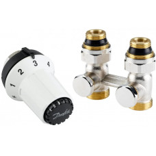 Комплект радіаторних терморегуляторів Danfoss RAS-CK+RLV-KS 1/2", прямий