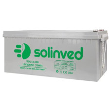 Акумуляторна батарея SOLINVED 200-12 GEL 12V 200 Ah (522 x 240 x 224), 60.3 kg Grey Q1/48